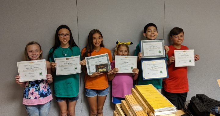 4-H Forager Beekeepers received awards.
